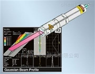 具有集成电子元件的半远心激光线
