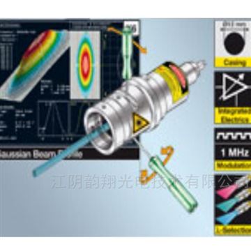 具有集成电子元件的激光二极管准直器